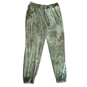 2 Piece Ladies Jogger Style Sweatsuit Suede Two Piece Size 1X